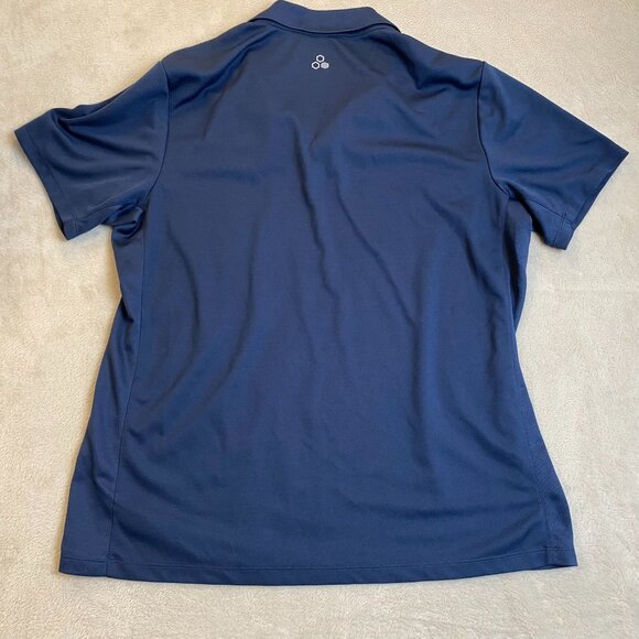 Tek Gear Mens Polo Shirt XL Blue Drytek Recycled Polyester Lightweight Performan - Picture 7 of 7